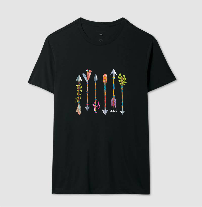 Camiseta Umbanda Flechas Sagradas Algodão | Dagira