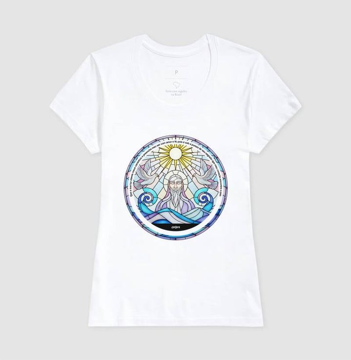 Camiseta Umbanda Oxalá Vitral Algodão Premium | Dagira