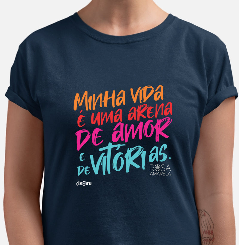 Camiseta Ogum Rosa Amarela | Dagira