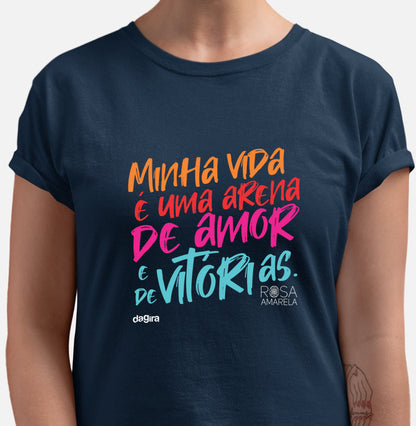 Camiseta Ogum Rosa Amarela | Dagira