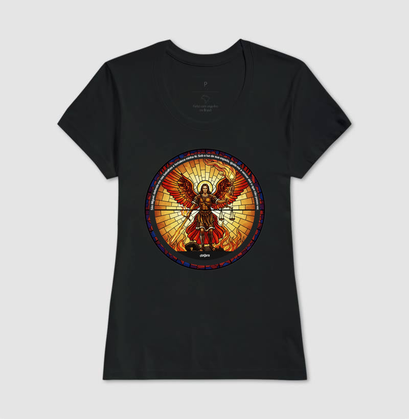 Camiseta Umbanda São Miguel Arcanjo Vitral | Dagira