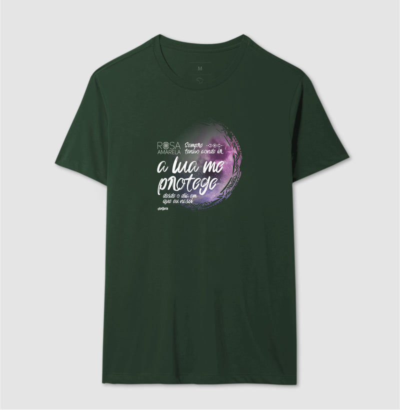 Camiseta Rosa Amarela A Lua Me Protege | Dagira