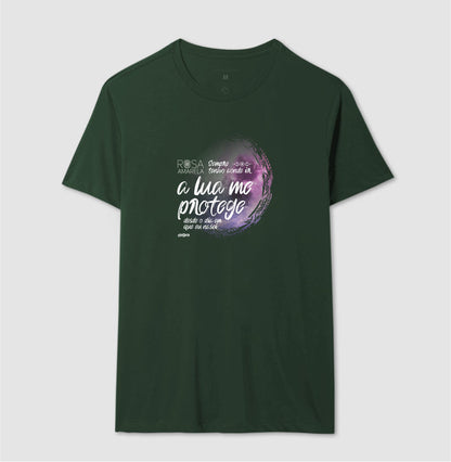 Camiseta Rosa Amarela A Lua Me Protege | Dagira