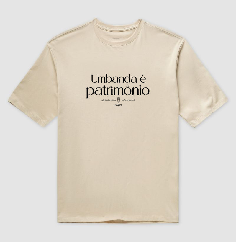 Camiseta Umbanda é Patrimônio Oversized | Dagira