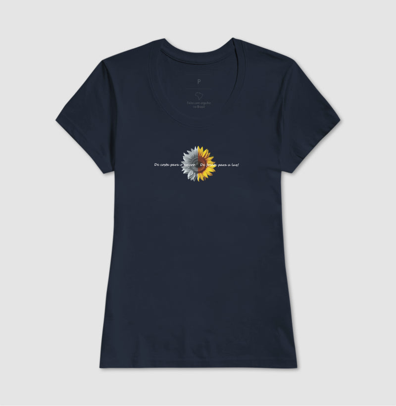 Camiseta Girassol De Frente Para a Luz | Dagira