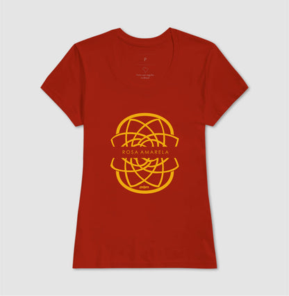 Camiseta Rosa Amarela Escudo | Dagira