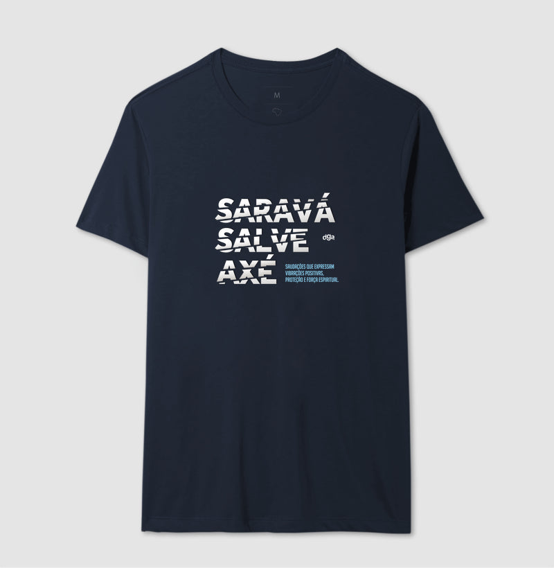 Camiseta Umbanda Saravá Salve Axé | Dagira