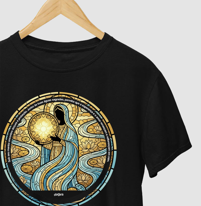 Camiseta Umbanda Oxum Vitral Algodão Premium | Dagira